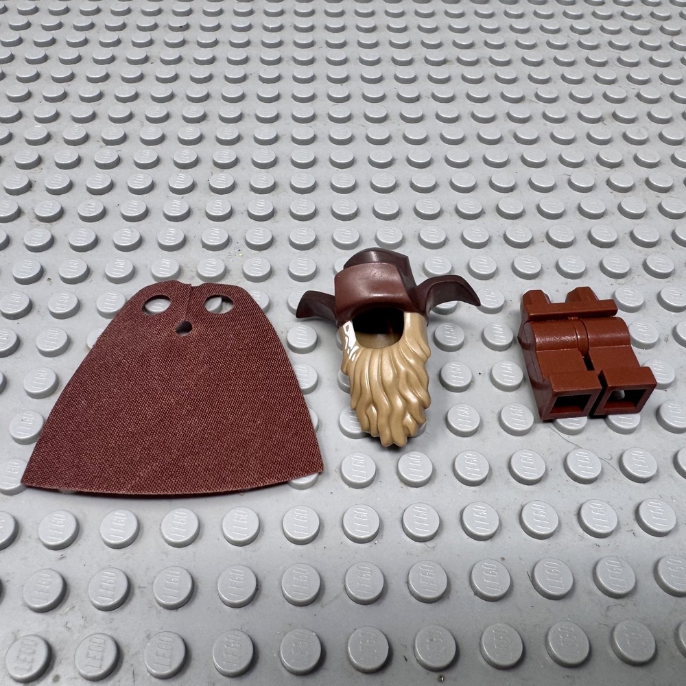 Lego LOTR The Hobbit RADAGAST Minifig Hat Beard, Brown Pants and Cape 79014 Only